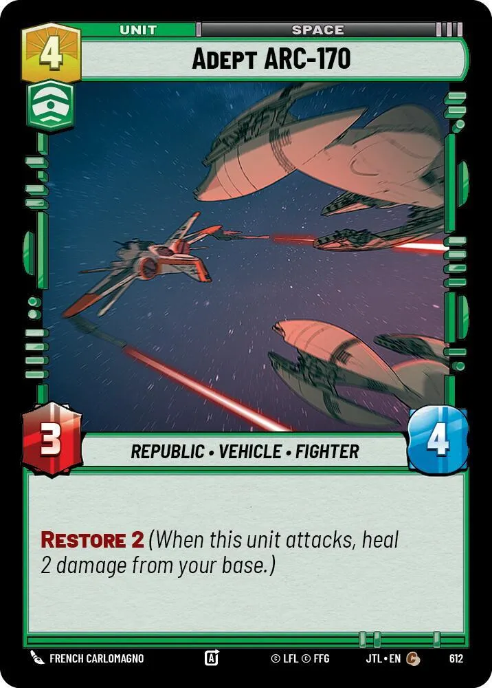 ARC-170 Avisé — Jump to Lightspeed — Star Wars: Unlimited