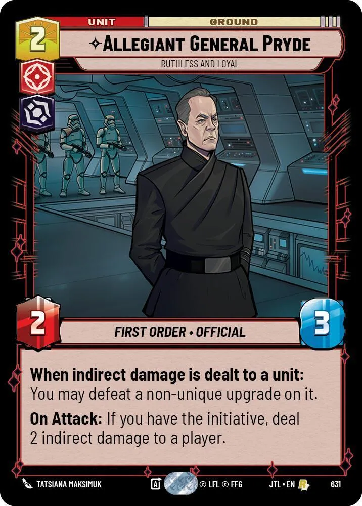 Allegiant General Pryde - Ruthless and Loyal — Jump to Lightspeed — Star Wars: Unlimited