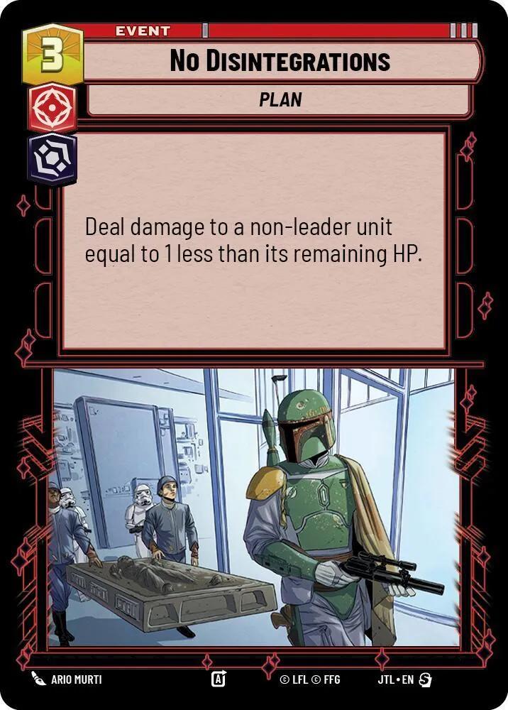 No Disintegrations from Jump to Lightspeed - Star Wars: Unlimited