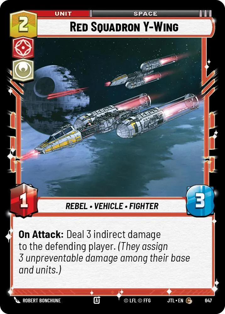 Y-Wing de l'Escadron Red — Jump to Lightspeed — Star Wars: Unlimited