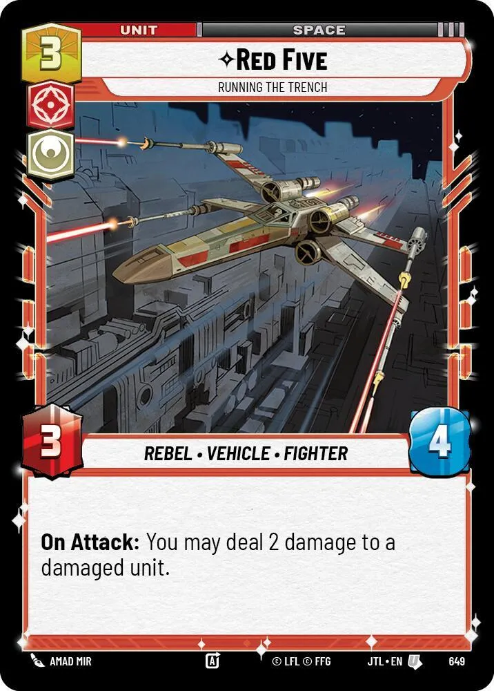Red Five - Running the Trench — Jump to Lightspeed — Star Wars: Unlimited