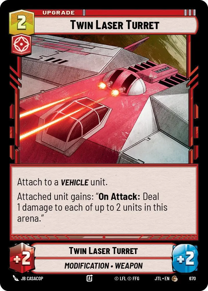Tourelle à Lasers Jumelés — Jump to Lightspeed — Star Wars: Unlimited