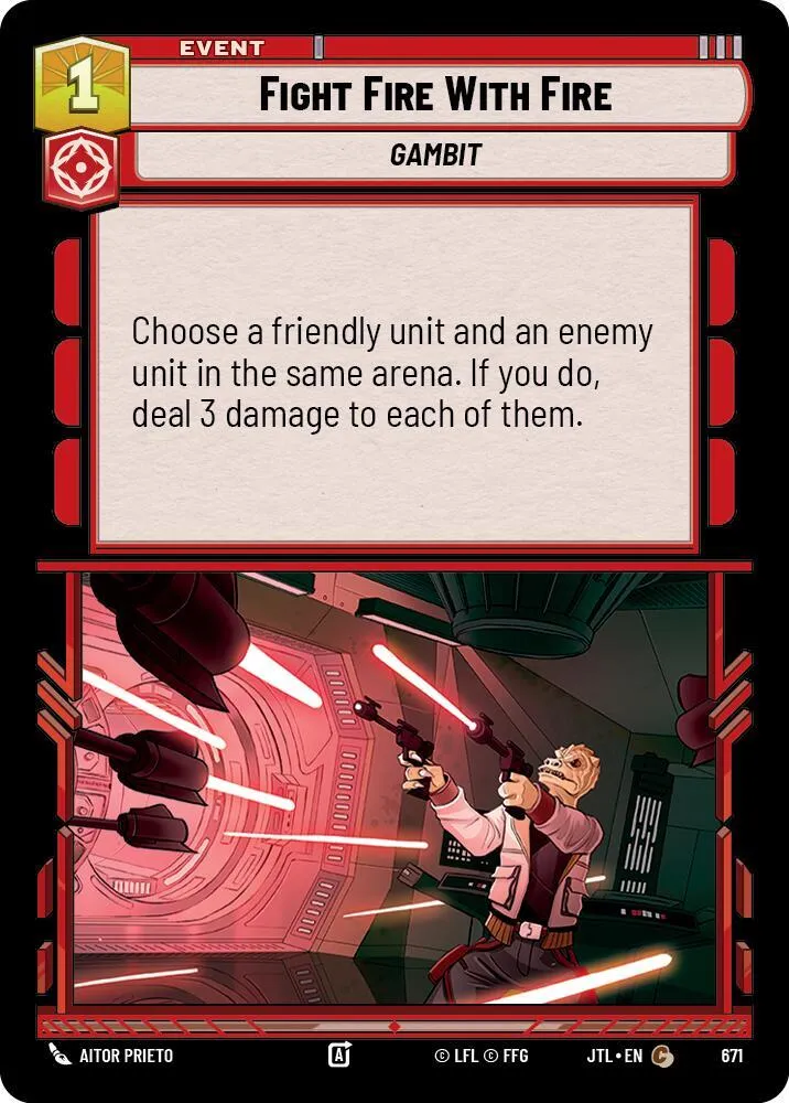 Combattre le Feu par le Feu — Jump to Lightspeed — Star Wars: Unlimited