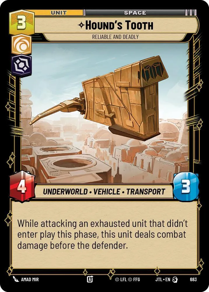 Hound's Tooth - Reliable and Deadly — Jump to Lightspeed — Star Wars: Unlimited