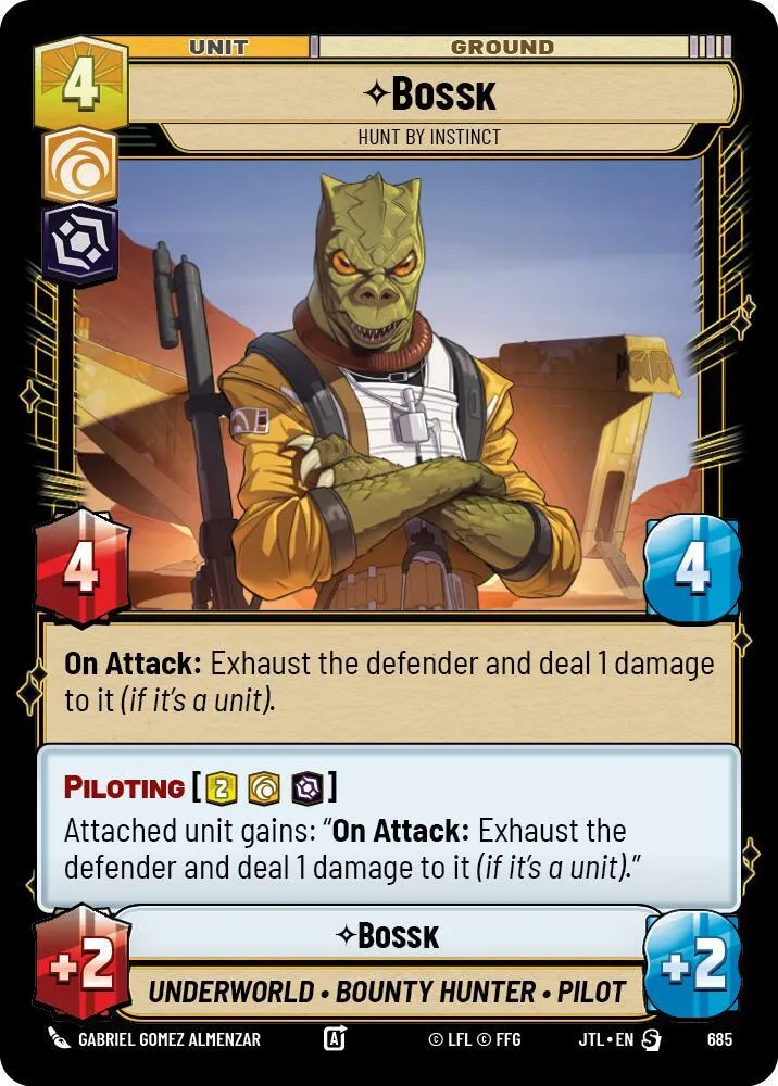 Bossk - Hunt By Instinct — Jump to Lightspeed — Star Wars: Unlimited