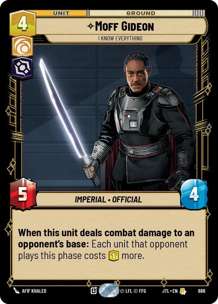 Moff Gideon - I Know Everything — Jump to Lightspeed — Star Wars: Unlimited