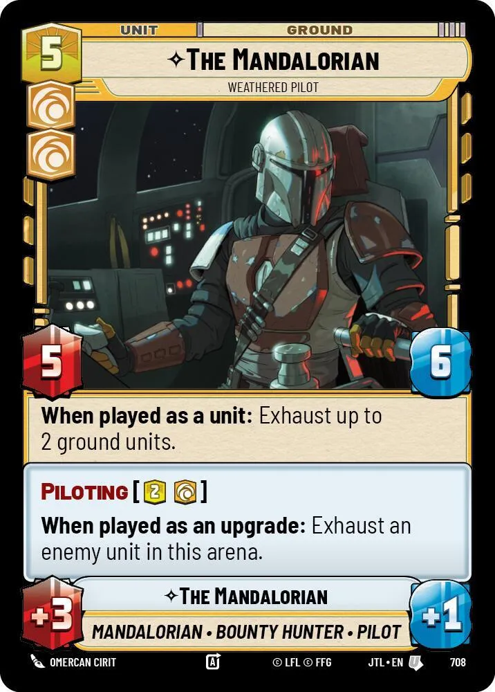 The Mandalorian - Weathered Pilot — Jump to Lightspeed — Star Wars: Unlimited