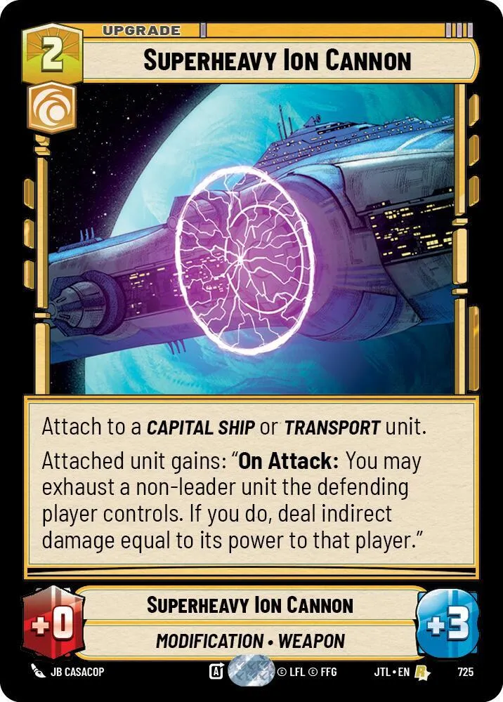 Superheavy Ion Cannon — Jump to Lightspeed — Star Wars: Unlimited
