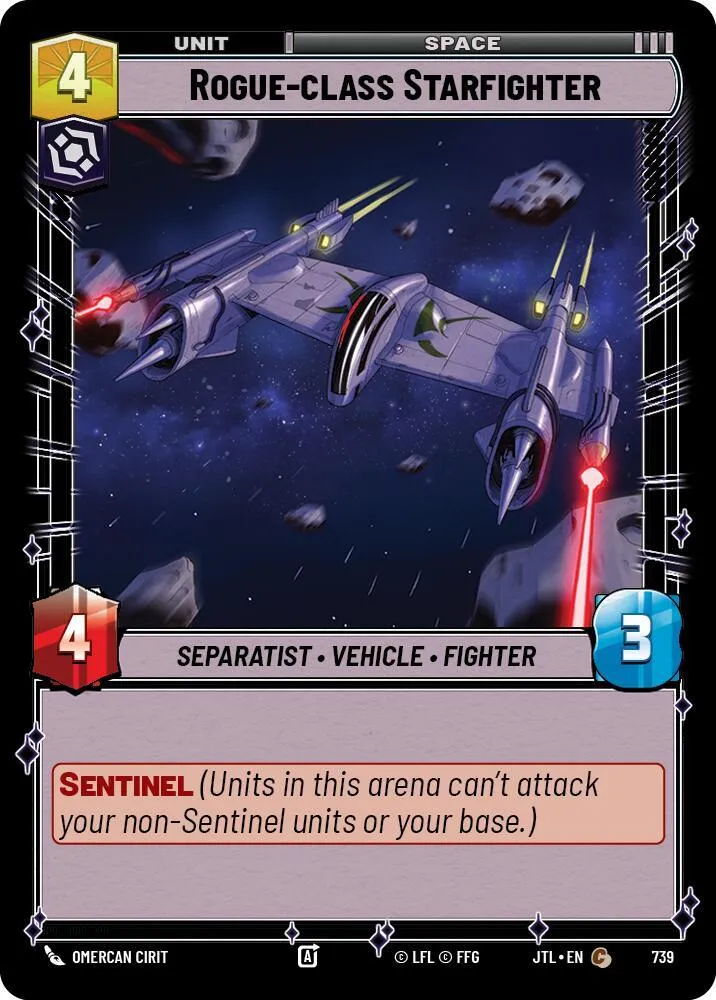 Chasseur de Classe Rogue — Jump to Lightspeed — Star Wars: Unlimited