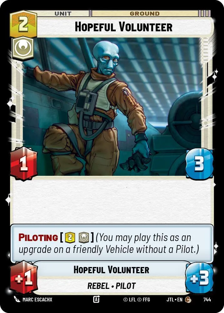 Volontaire Optimiste — Jump to Lightspeed — Star Wars: Unlimited