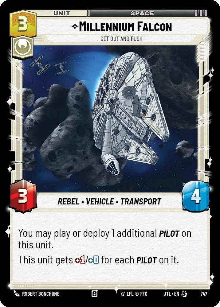 Millennium Falcon - Get Out And Push — Jump to Lightspeed — Star Wars: Unlimited