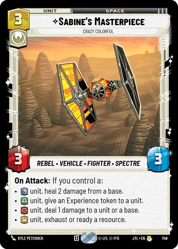 Sabine's Masterpiece - Crazy Colorful — Jump to Lightspeed — Star Wars: Unlimited