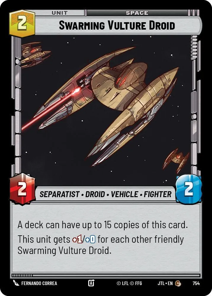 Nuée de Droïdes Vulture — Jump to Lightspeed — Star Wars: Unlimited