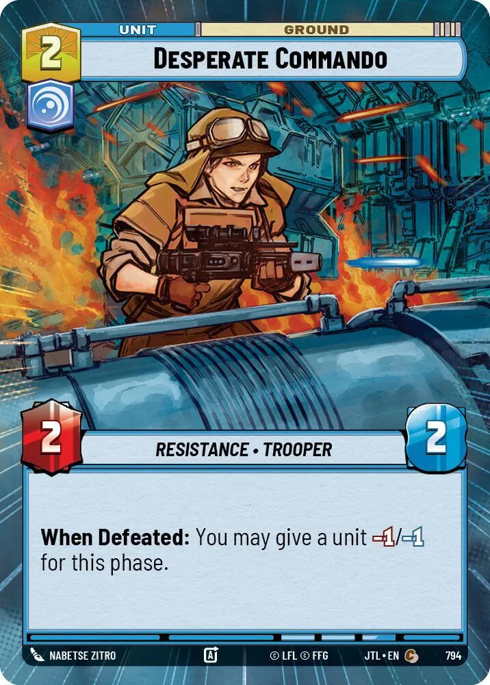 Desperate Commando — Jump to Lightspeed — Star Wars: Unlimited