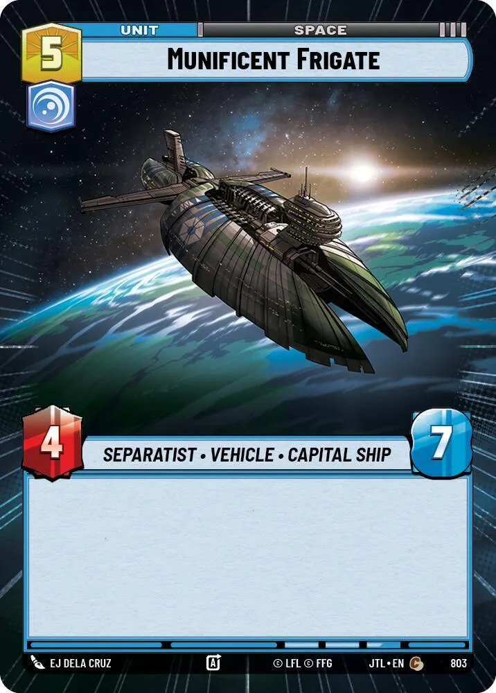Munificent Frigate — Jump to Lightspeed — Star Wars: Unlimited