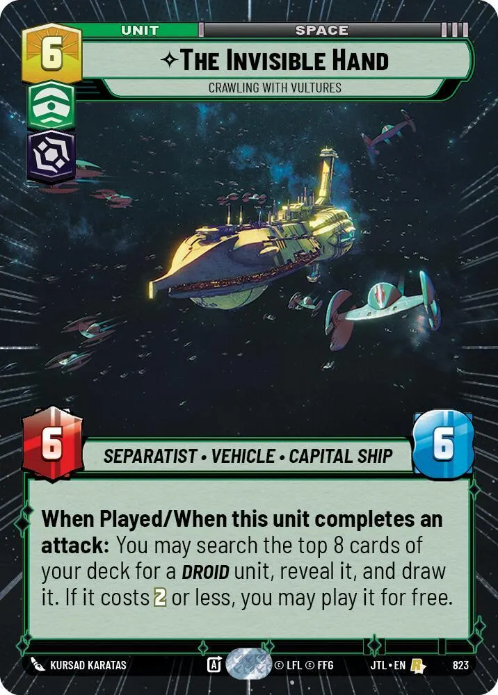 The Invisible Hand - Crawling With Vultures — Jump to Lightspeed — Star Wars: Unlimited
