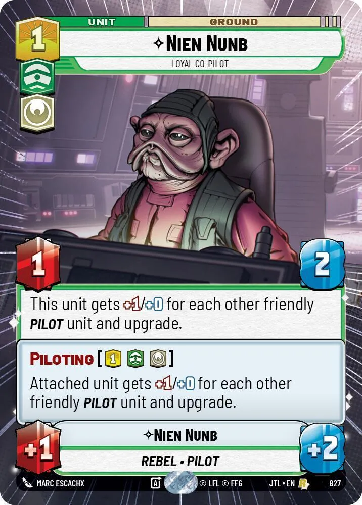 Nien Nunb - Copilote Loyal — Jump to Lightspeed — Star Wars: Unlimited