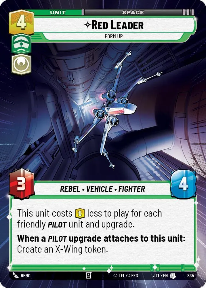 Red Leader - Form Up — Jump to Lightspeed — Star Wars: Unlimited
