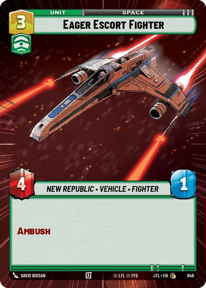 Eager Escort Fighter — Jump to Lightspeed — Star Wars: Unlimited