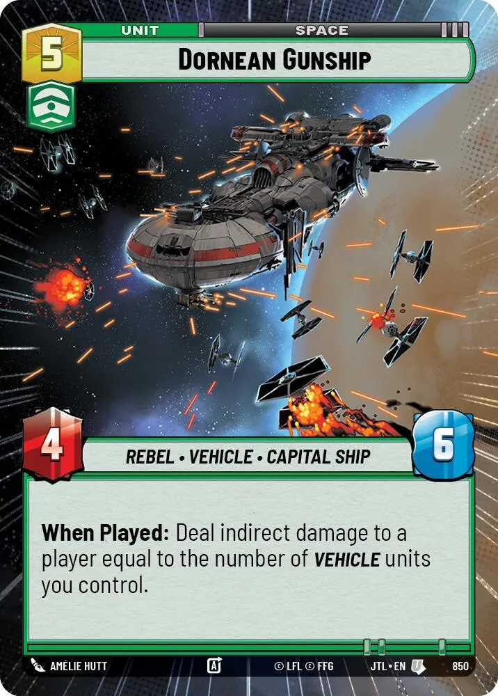 Canonnière Dornéenne — Jump to Lightspeed — Star Wars: Unlimited