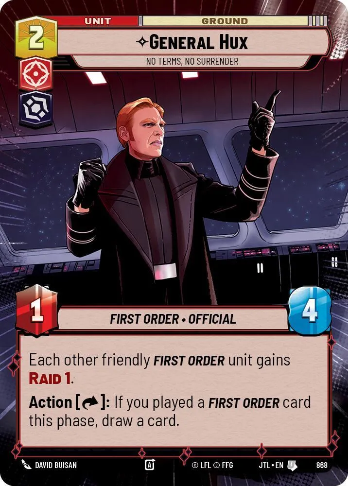 General Hux - No Terms, No Surrender — Jump to Lightspeed — Star Wars: Unlimited