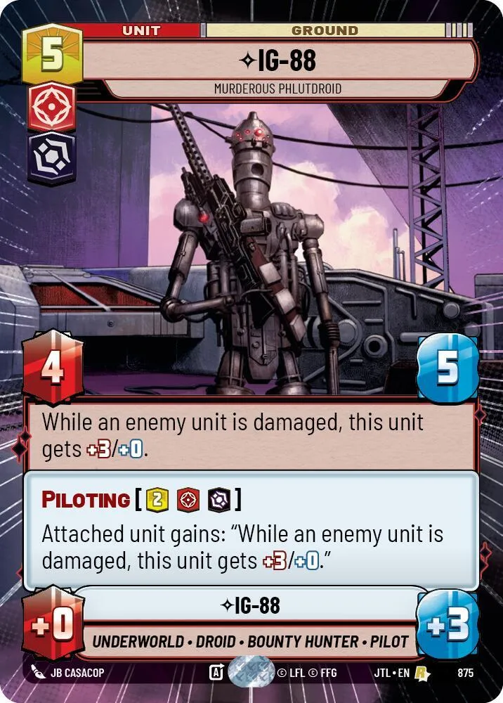 IG-88 - Phlutdroïde Meurtrier — Jump to Lightspeed — Star Wars: Unlimited