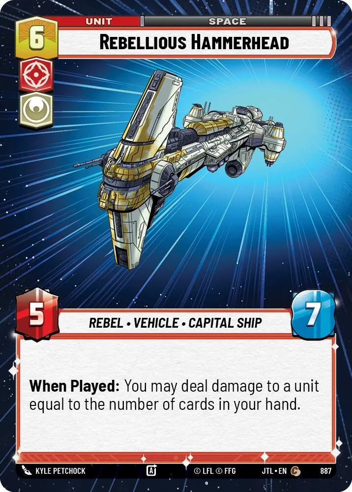 Rebellious Hammerhead — Jump to Lightspeed — Star Wars: Unlimited
