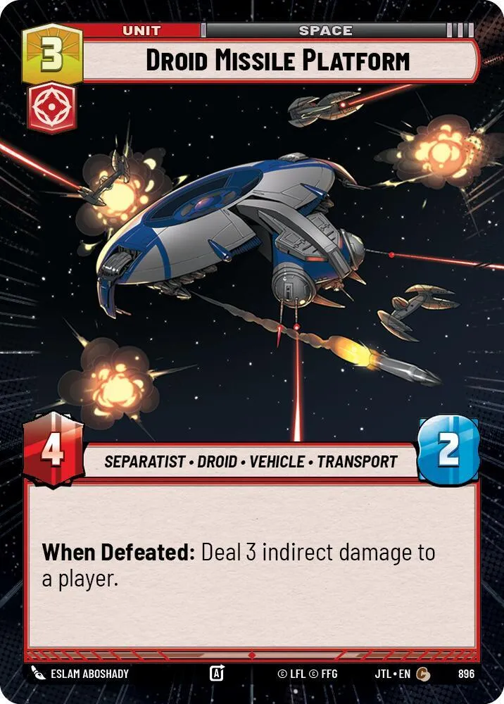 Plateforme à Missiles Droïde — Jump to Lightspeed — Star Wars: Unlimited