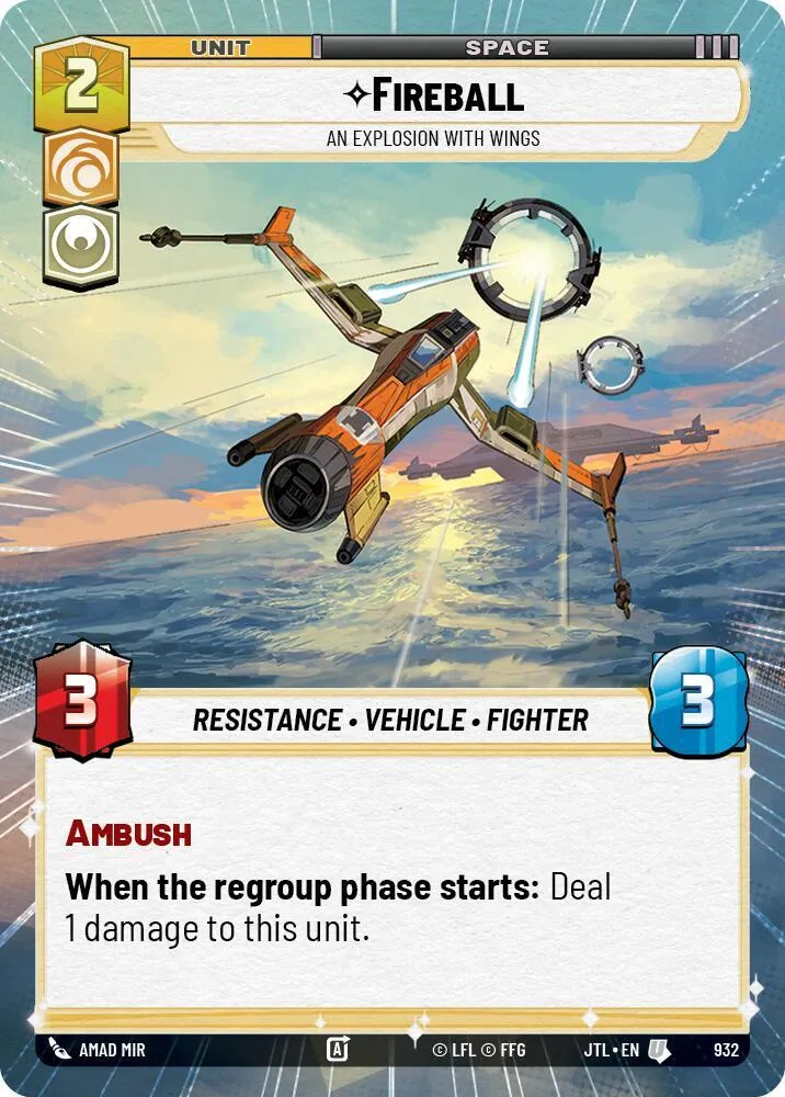 Fireball - Explosion En Vol — Jump to Lightspeed — Star Wars: Unlimited