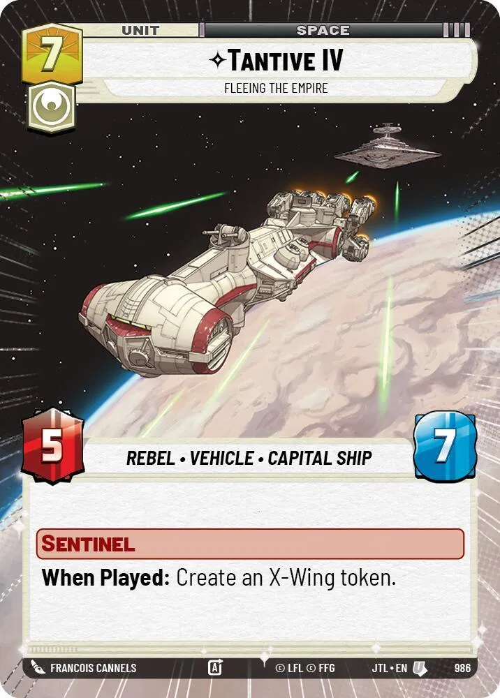 Tantive IV - Fleeing the Empire — Jump to Lightspeed — Star Wars: Unlimited
