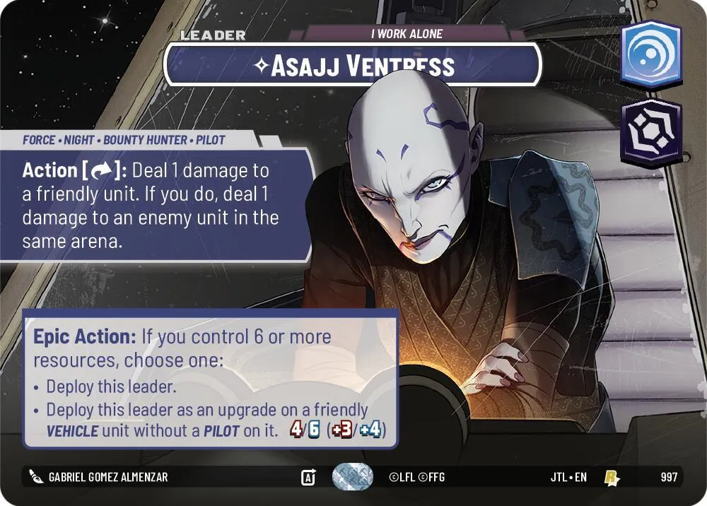 Asajj Ventress - Je Travaille Seule — Jump to Lightspeed — Star Wars: Unlimited