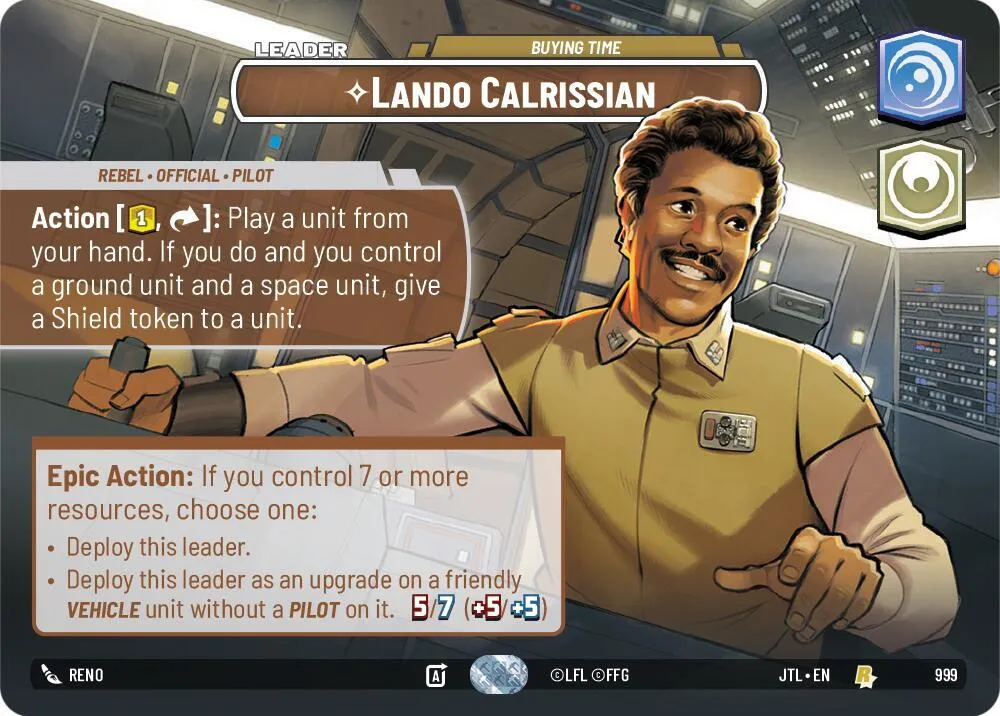 Lando Calrissian - Gagne Du Temps — Jump to Lightspeed — Star Wars: Unlimited