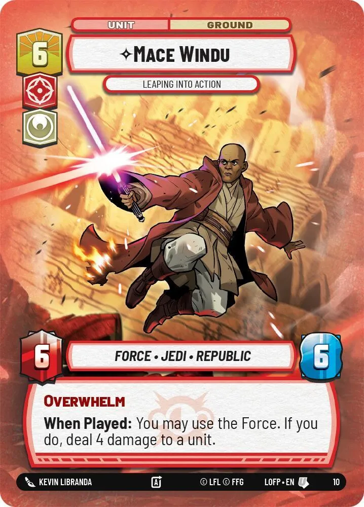 Mace Windu - Leaping into Action — Legends of the Force: Weekly Play Promos — Star Wars: Unlimited