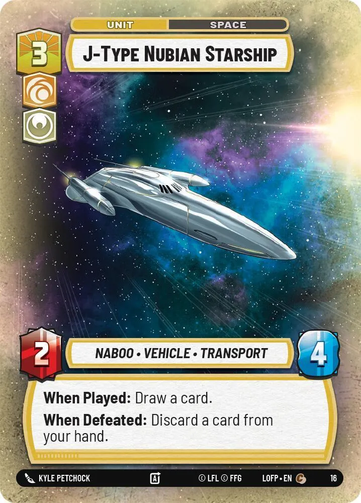 J-Type Nubian Starship — Legends of the Force: Weekly Play Promos — Star Wars: Unlimited