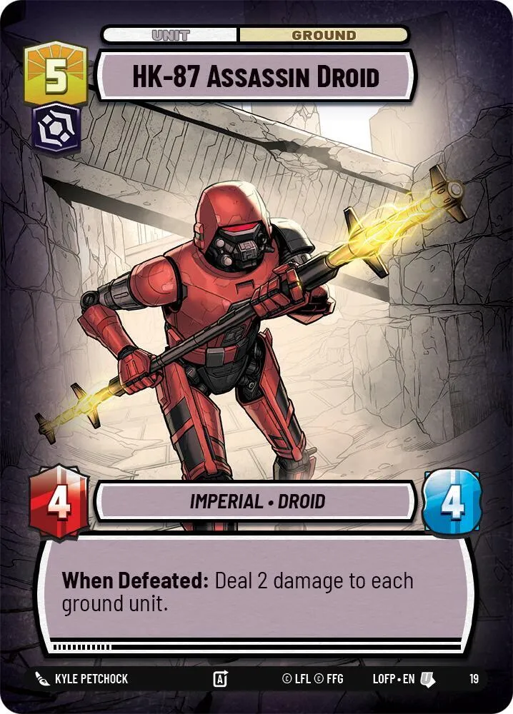 HK-87 Assassin Droid — Legends of the Force: Weekly Play Promos — Star Wars: Unlimited