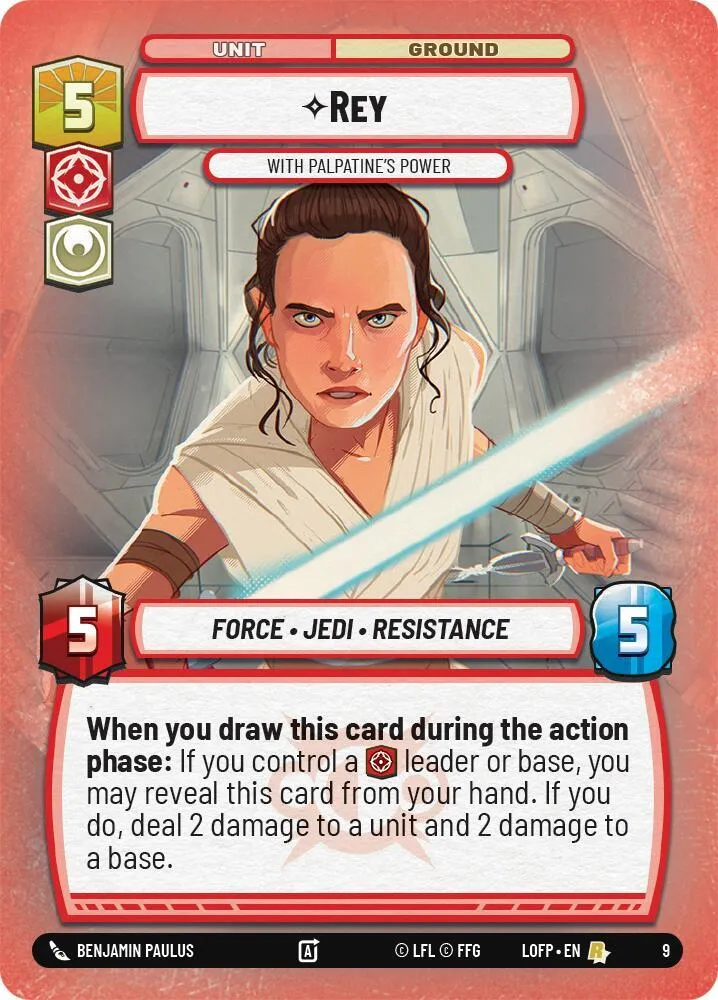 Rey - With Palpatine's Power — Legends of the Force: Weekly Play Promos — Star Wars: Unlimited