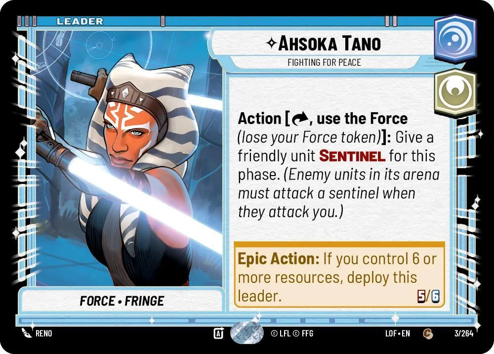 Ahsoka Tano - Fighting For Peace — Legends of the Force — Star Wars: Unlimited