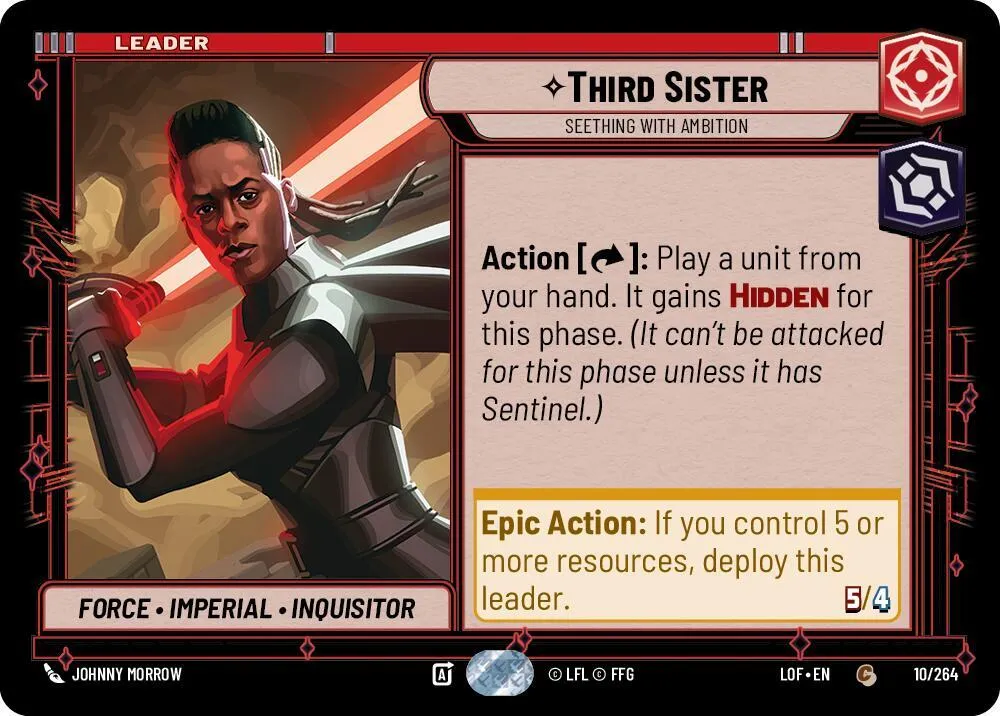 Third Sister - Seething With Ambition — Legends of the Force — Star Wars: Unlimited