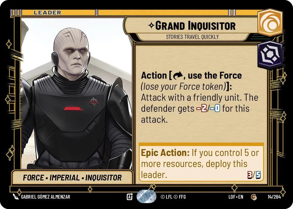 Grand Inquisiteur - Les Histoires Circulent Vite — Legends of the Force — Star Wars: Unlimited