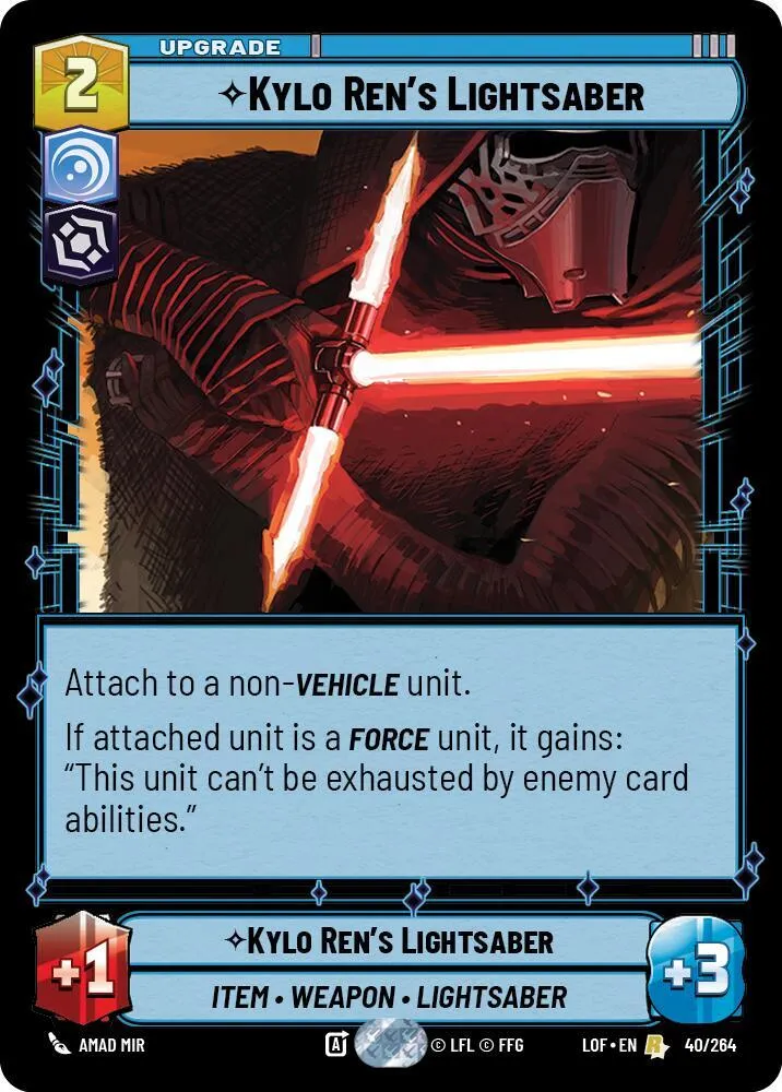 Kylo Ren's Lightsaber — Legends of the Force — Star Wars: Unlimited