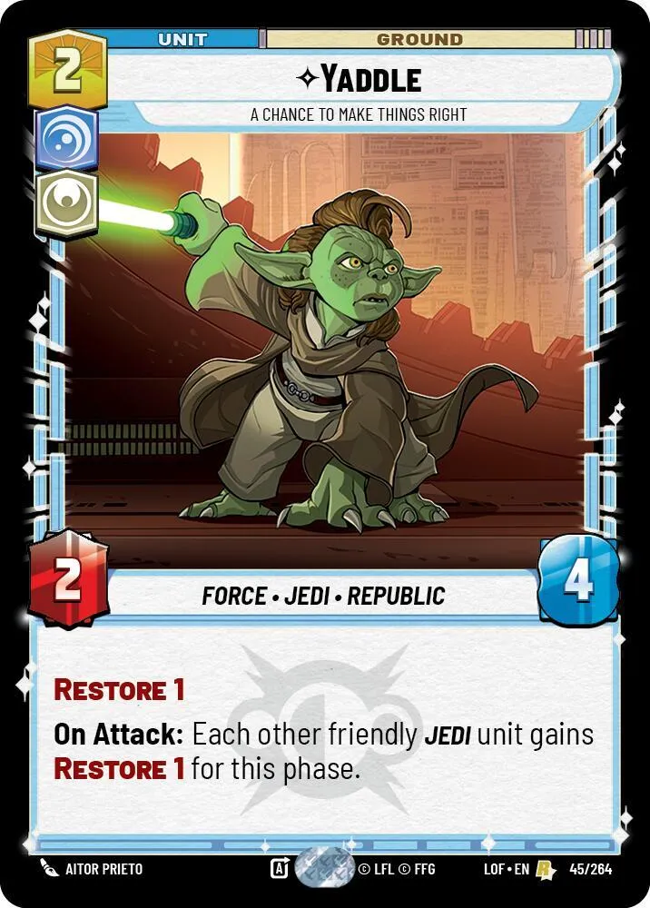 Yaddle - A Chance To Make Things Right — Legends of the Force — Star Wars: Unlimited