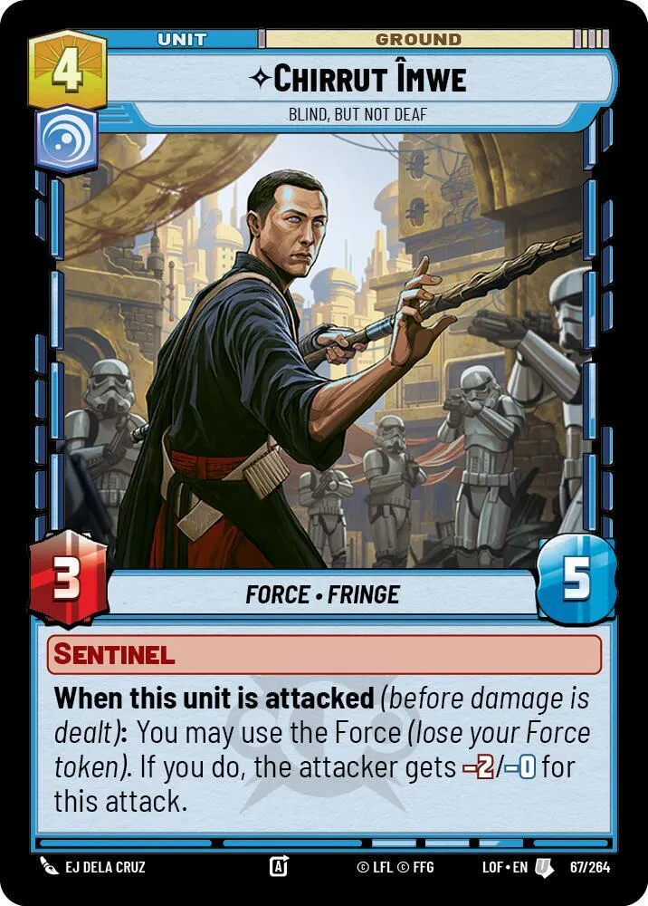 Chirrut Imwe - Blind, but not Deaf — Legends of the Force — Star Wars: Unlimited