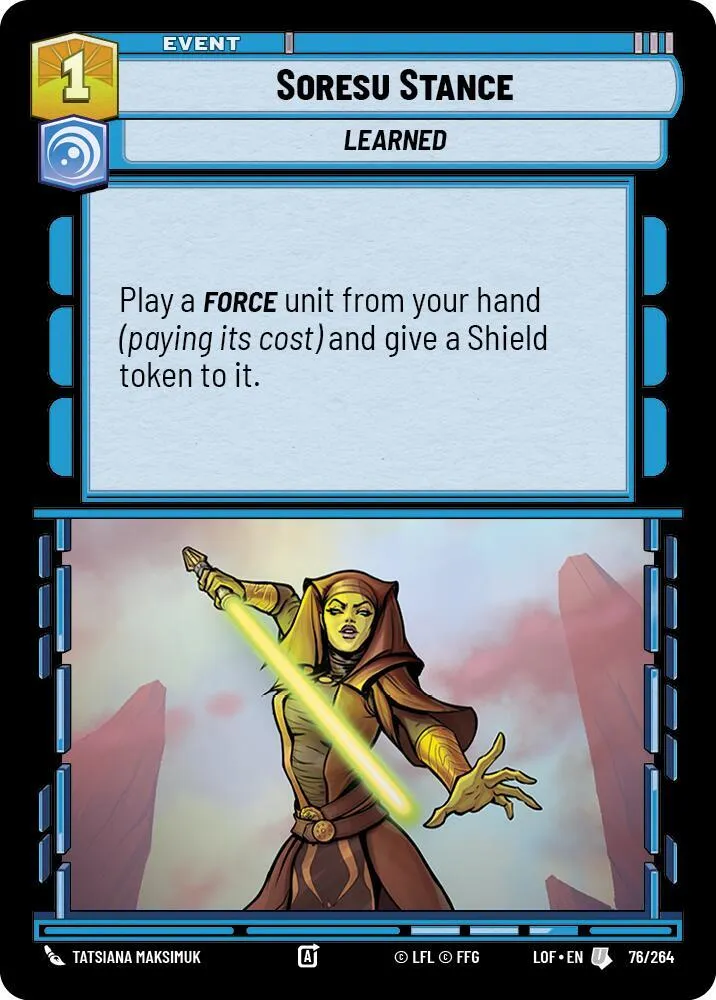 Posture Soresu — Legends of the Force — Star Wars: Unlimited