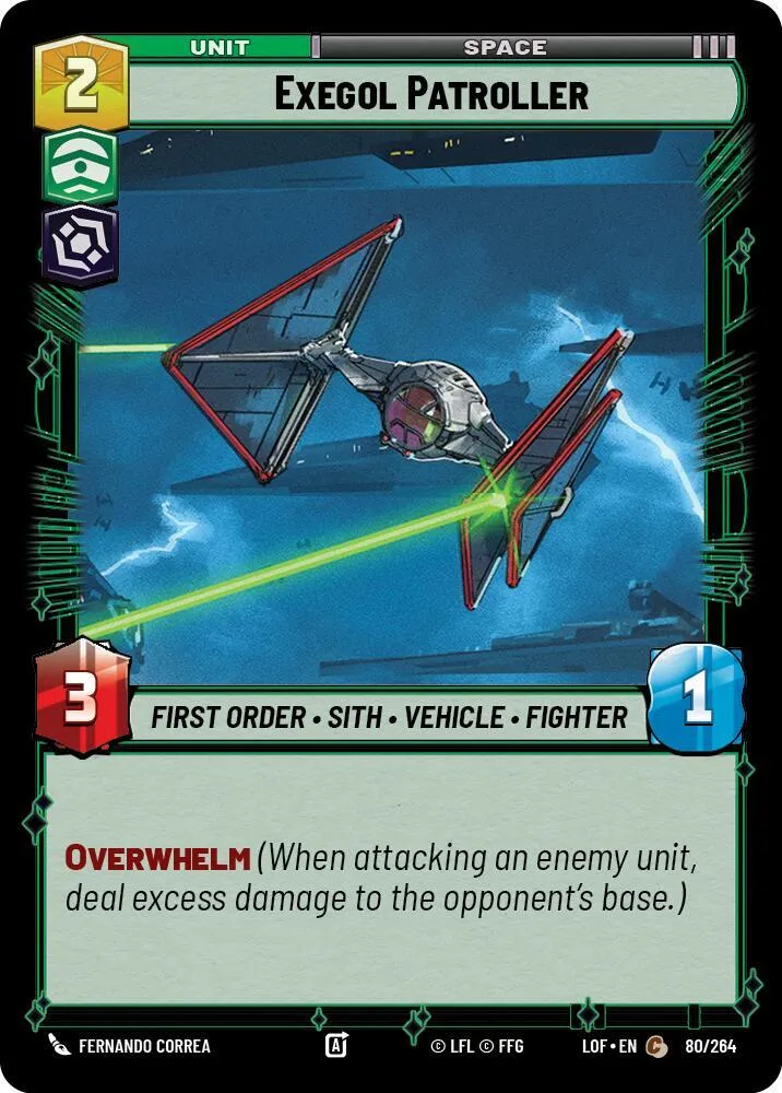 Patrouilleur d'Exegol — Legends of the Force — Star Wars: Unlimited