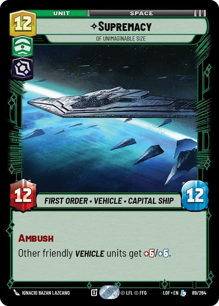 Supremacy - Of Unimaginable Size — Legends of the Force — Star Wars: Unlimited