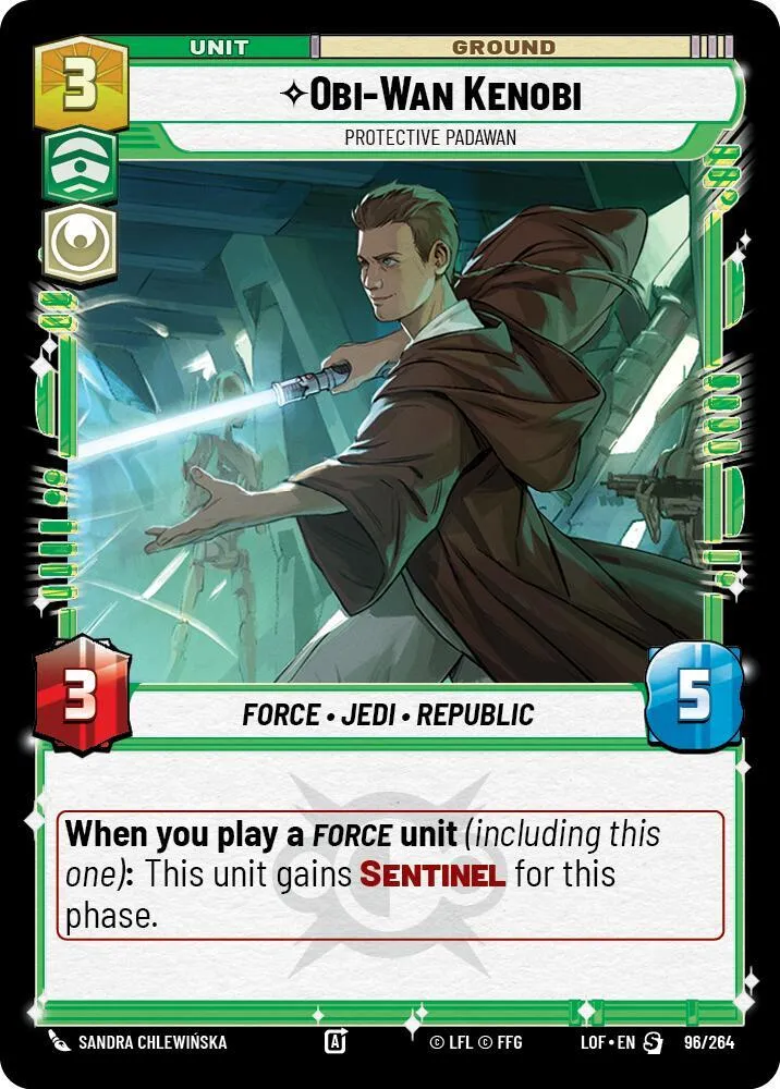 Obi-Wan Kenobi - Protective Padawan — Legends of the Force — Star Wars: Unlimited