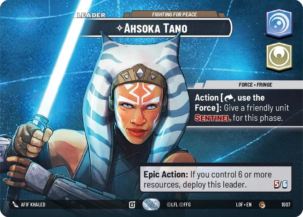 Ahsoka Tano - Fighting For Peace — Legends of the Force — Star Wars: Unlimited