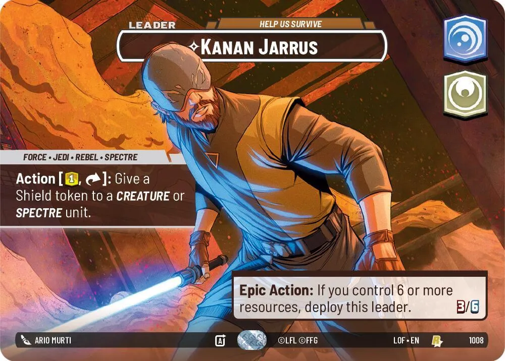 Kanan Jarrus - Nous Aide À Survivre — Legends of the Force — Star Wars: Unlimited