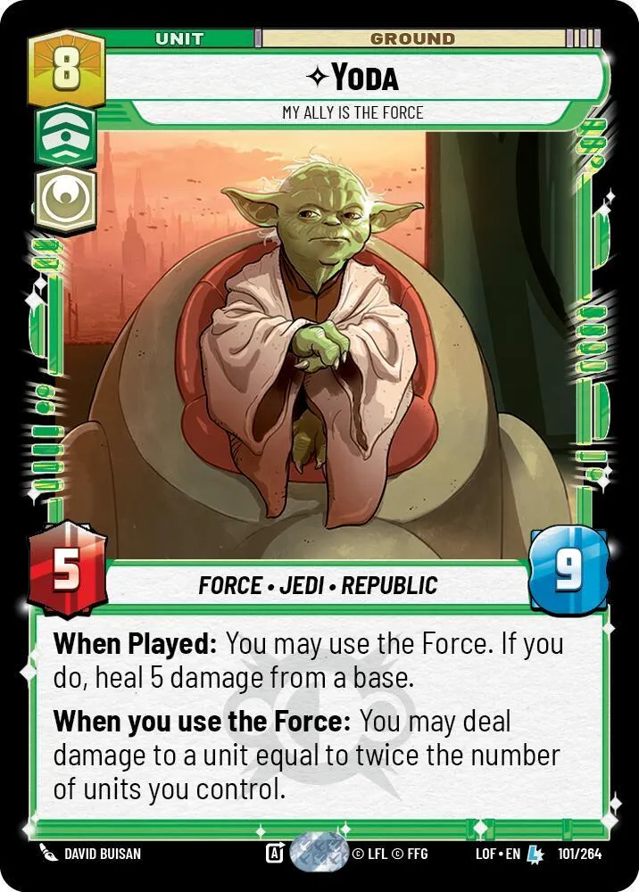 Yoda - My Ally is the Force — Legends of the Force — Star Wars: Unlimited