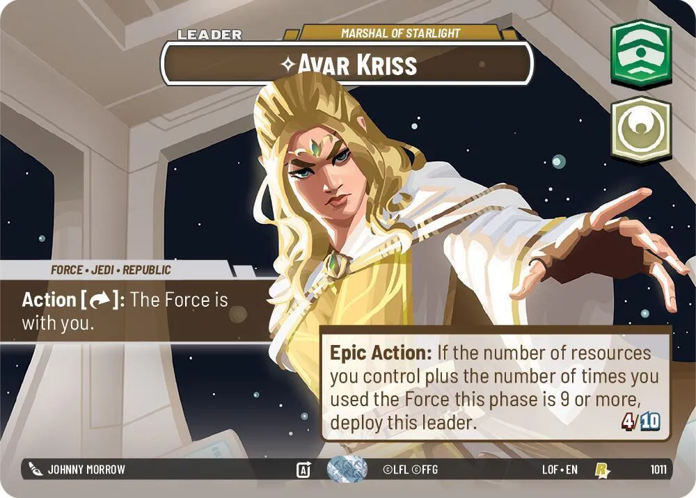 Avar Kriss - Marshal Du Flambeau Stellaire — Legends of the Force — Star Wars: Unlimited